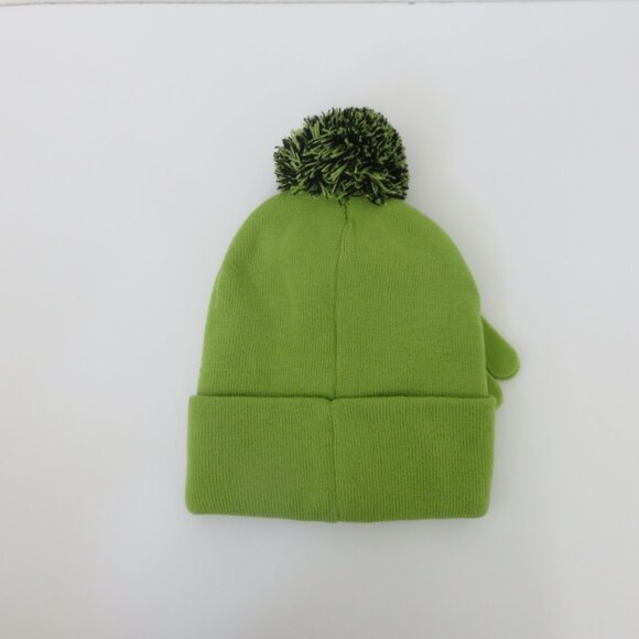 🎄Grinch Pom Pom Beanie and Gloves Set Kids/youth Size OSFM - Picture 3 of 4